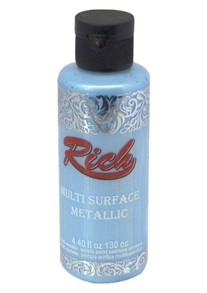 Multi Surface Metalik Her Yüzey Için Akrilik Boya 130 Cc. 6538 Bebek Mavi