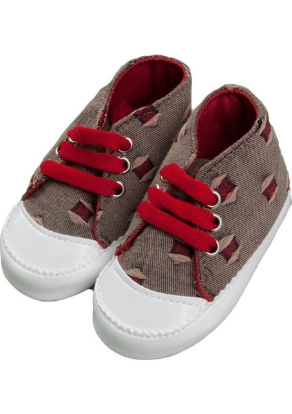 Yırtık Desenli Ayakkabı Sütlü Kahve