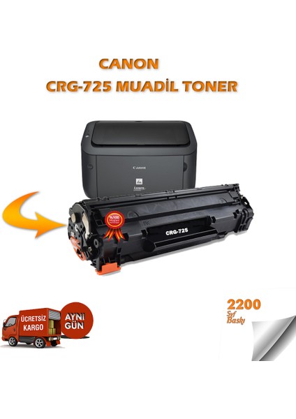 Canon CRG-725 / I-Sensys MF-3010 Muadil Toner