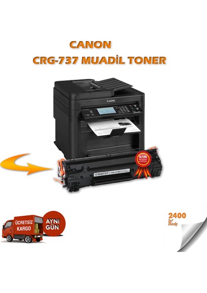 Canon CRG-737 / I-Sensys MF-247DW Muadil Toner