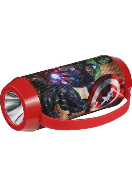 Marvel Avengers Bluetooth Kablosuz Hoparlör El Feneri Radyolu Lisanslı MV-1013-AV