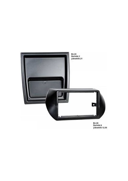 Fiorino Bipper Nemo Double Teyp Çerçevesi Fiat Araçlar İçin Orijinal Siyah Malzeme fiyatları