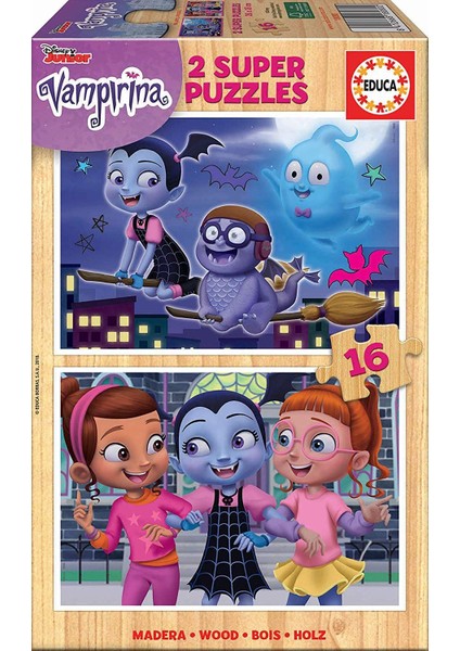 Vampirina 2X16 Ahşap Çocuk Puzzle