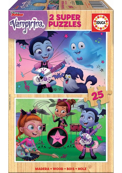 Vampirina 2X25 Ahşap Çocuk Puzzle 18081