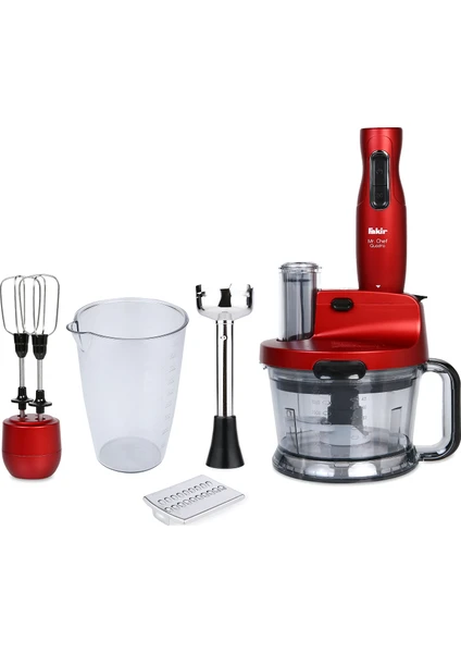 Mr Chef Quadro 1000 W Blender Seti Rouge