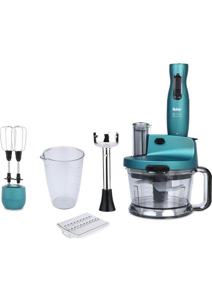 Mr Chef Quadro Turkuaz Blender Mikser Robot Seti
