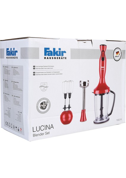 Lucina Blender Seti Kırmızı