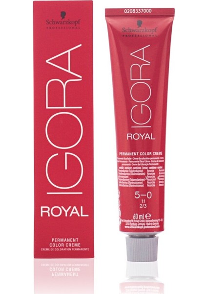 Igora Royal Saç Boyası 5.0 Açık Kahve 60ML