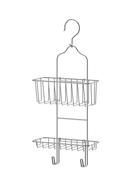 Immeln 2 Katlı Askılı Paslanmaz Çelik Duş Sepeti