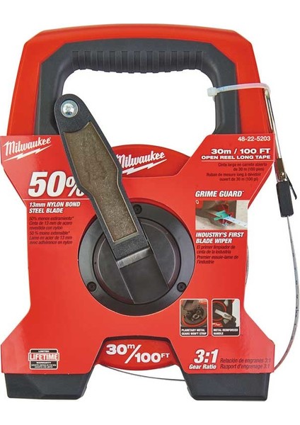 T48225203 Ağır Hizmet Tipi Açık Kasa Arazi Metresi 30m/100ft