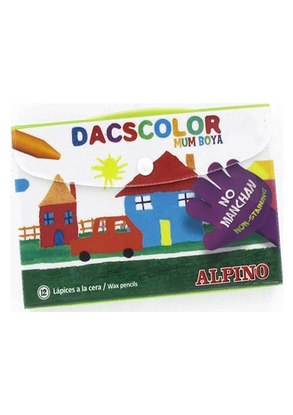 Dacscolor Mum Boya 12 Renk Plastik Çantalı