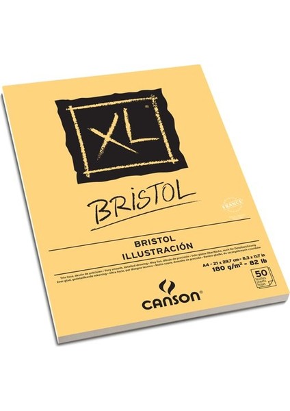 Xl Bristol Defter Blok 180 Gr. A4 50 Sayfa