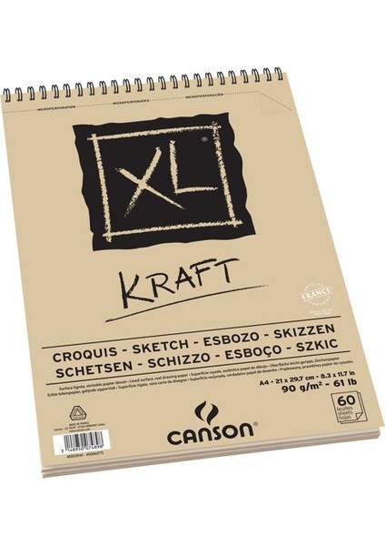 Xl Kraft Eskiz Defteri 90 Gr. A4 60 Sayfa