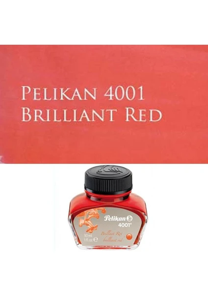 4001 Dolmakalem Mürekkebi 30 Ml. Kırmızı