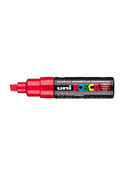 Posca Pc-8k Boyama Markörü 8 mm Kesik Uç Kırmızı