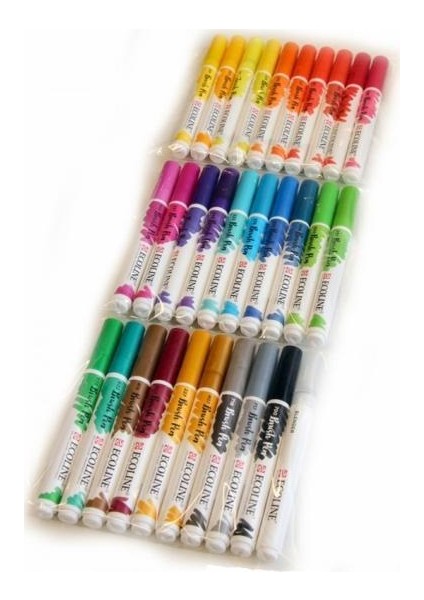 Ecoline Brush Pen Fırça Uçlu Kalem 30 Renk Set
