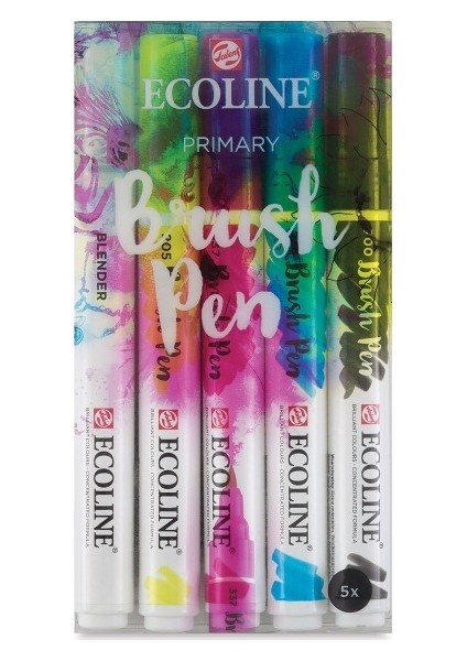 Ecoline Brush Pen Fırça Uçlu Kalem 5 Renk Set Prımary fiyatları