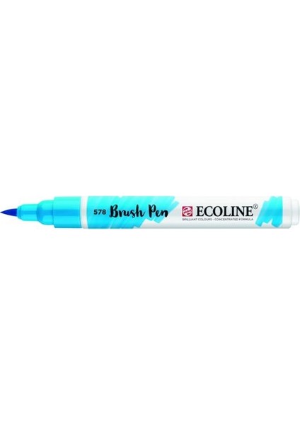Ecoline Brush Pen Fırça Uçlu Kalem 578 Sky Blue Cyan