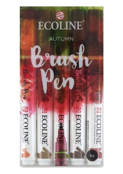 Ecoline Brush Pen Fırça Uçlu Kalem 5 Renk Set Autumn fiyatları