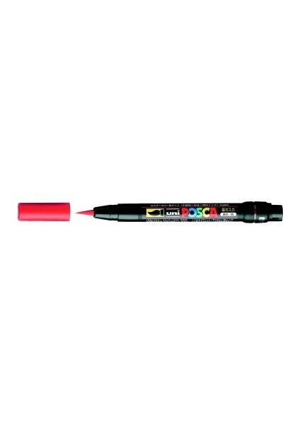 Posca PCF-350 Boyama Markörü 1-10 mm Fırça Uç Kırmızı