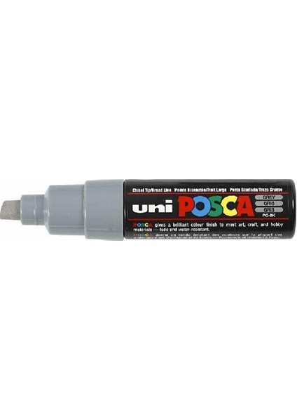 Posca Pc-8k Boyama Markörü 8 mm Kesik Uç Gri