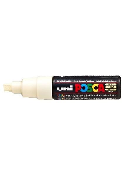 Posca Pc-8k Boyama Markörü 8 mm Kesik Uç Fildişi