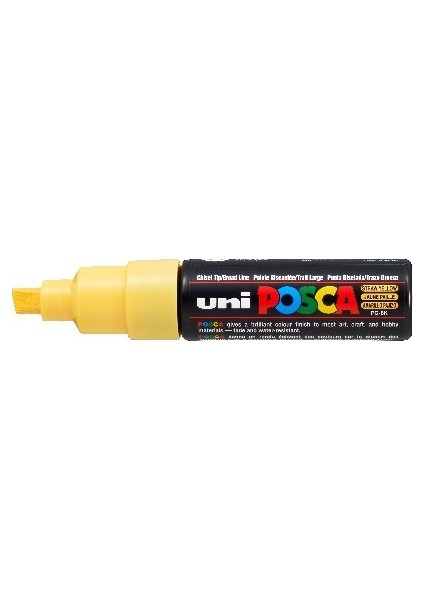 Posca Pc-8k Boyama Markörü 8 mm Kesik Uç Saman Sarısı