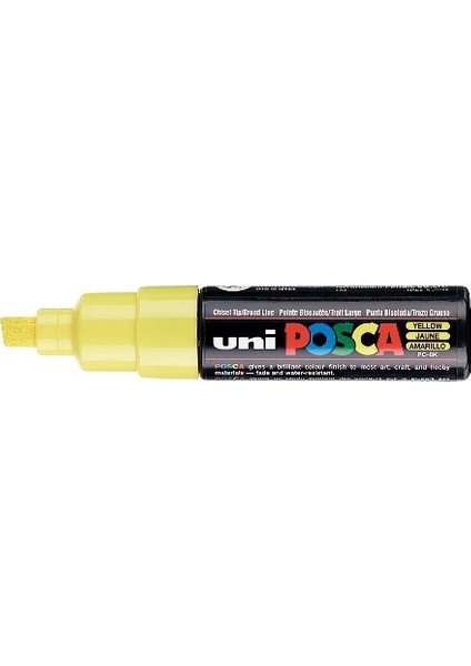 Posca Pc-8k Boyama Markörü 8 mm Kesik Uç Sarı