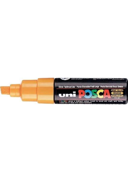 Posca Pc-8k Boyama Markörü 8 mm Kesik Uç Parlak Sarı