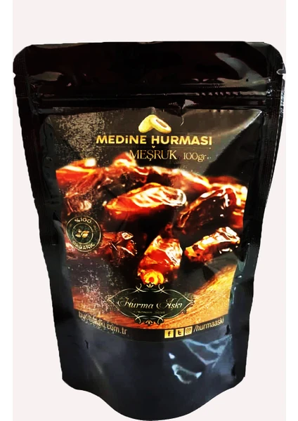 Hurma Aşkı Medine Hurması Meşruk 100 gr