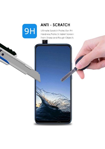 Huawei P Smart Z Tam Kaplayan Temperli Cam Ekran Koruyucu Siyah fırsatları