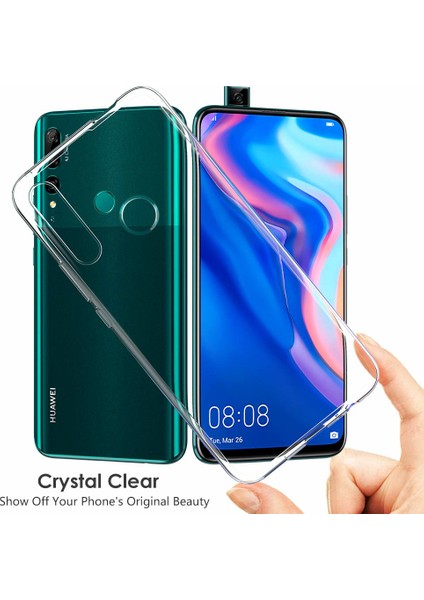 Huawei Y9 Prime 2019 Kılıf Transparent Soft Beyaz