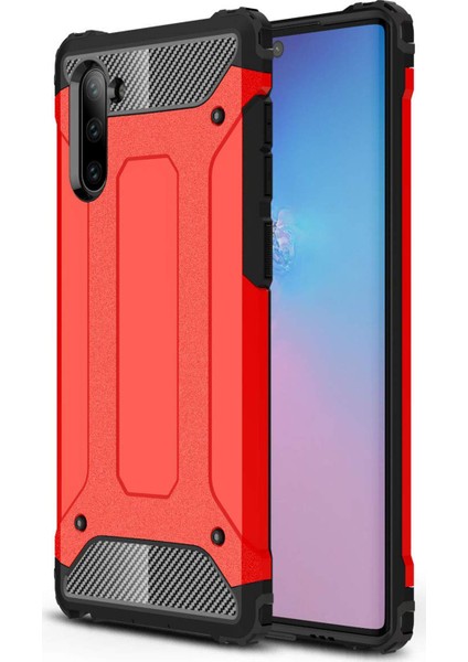 Samsung Galaxy Note 10 Kılıf Rugged Armor Kırmızı