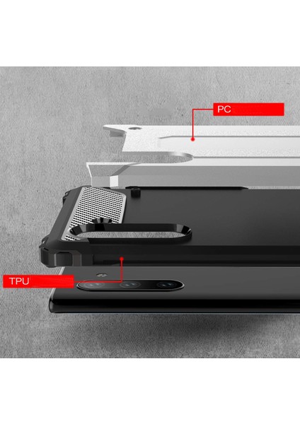 Samsung Galaxy Note 10 Kılıf Rugged Armor Kırmızı