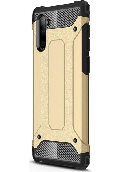 Samsung Galaxy Note 10 Kılıf Rugged Armor Gold