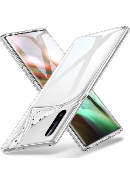 Samsung Galaxy Note 10 Kılıf Transparent Soft Beyaz