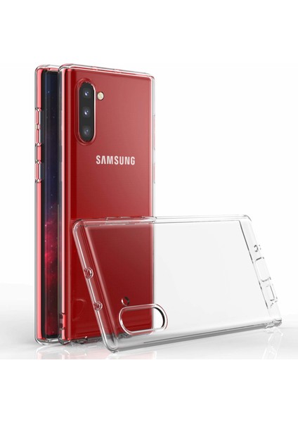 Samsung Galaxy Note 10 Kılıf Transparent Soft Beyaz