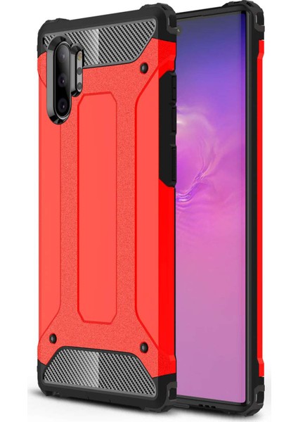 Samsung Galaxy Note 10 Plus Kılıf Rugged Armor Kırmızı