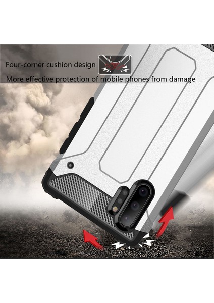 Samsung Galaxy Note 10 Plus Kılıf Rugged Armor Kırmızı