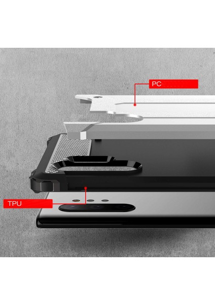 Samsung Galaxy Note 10 Plus Kılıf Rugged Armor Kırmızı