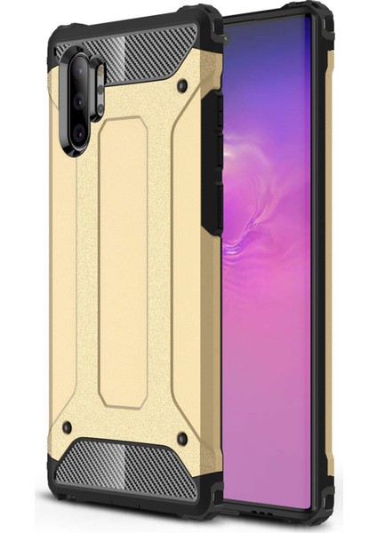 Samsung Galaxy Note 10 Plus Kılıf Rugged Armor Gold