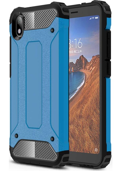 Xiaomi Redmi 7A Kılıf Rugged Armor Mavi