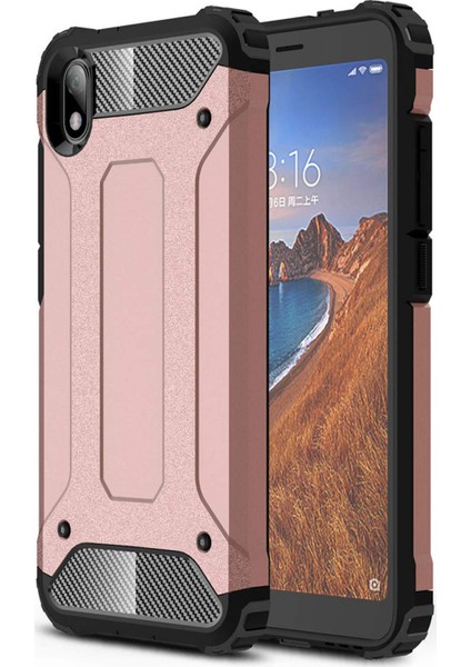 Xiaomi Redmi 7A Kılıf Rugged Armor Rose Gold