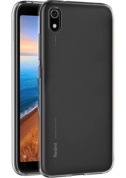 Xiaomi Redmi 7A Kılıf Transparent Soft Beyaz