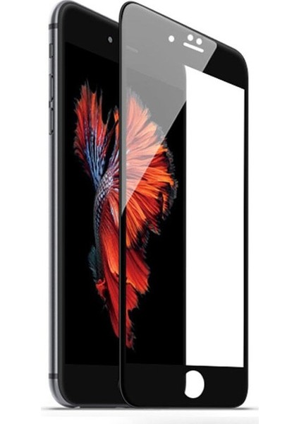 Apple iPhone 7 Plus Tam Kaplayan 5D Ekran Koruyucu Cam Siyah