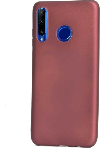 Huawei Honor 20 Lite Kılıf Premier Silikon Esnek Arka Koruma Mürdüm