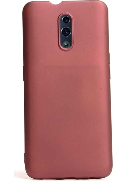 Oppo Reno Kılıf Premier Silikon Esnek Arka Koruma Mürdüm