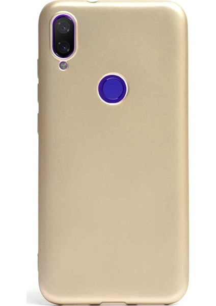 Xiaomi Mi Play Kılıf Premier Silikon Esnek Koruma + Nano Glass Gold