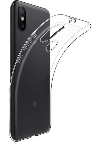 Xiaomi Redmi 7 Kılıf Süper Sillikon Yumuşak Arka Koruma + Nano Glass Şeffaf