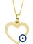 Altınsepeti Göz Mineli Altın Kalp Kolye AS1499KL 1
